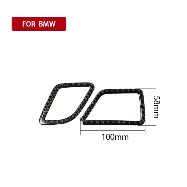 Carbon Fiber Car Instrument Air Outlet Decorative Sticker for BMW 5 Series F10 2011-2017,Sutible for Left Driving