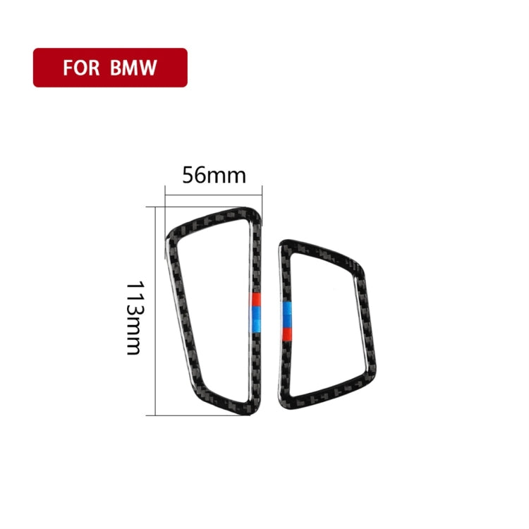 Carbon Fiber Car Instrument Air Outlet Decorative Sticker for BMW 5 Series F07 5GT 535i 2010-2016,Sutible for Left Driving