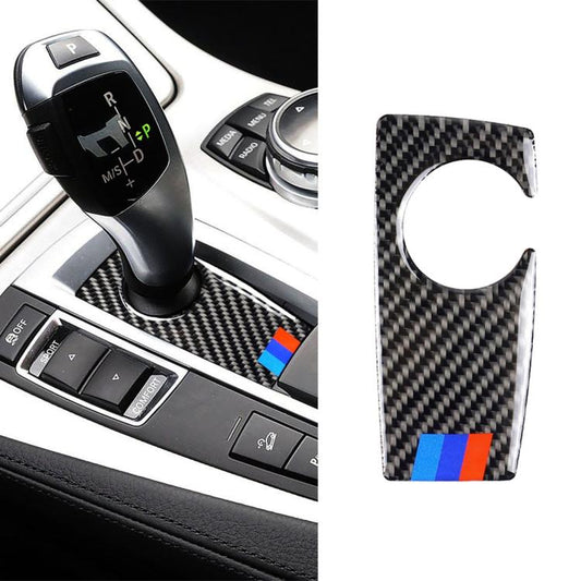 Carbon Fiber Car Handbrake Below Panel Decorative Sticker for BMW 5 Series F07 F10 F25 F26 / GT X3 X4 2009-2016,Sutible for Left Driving