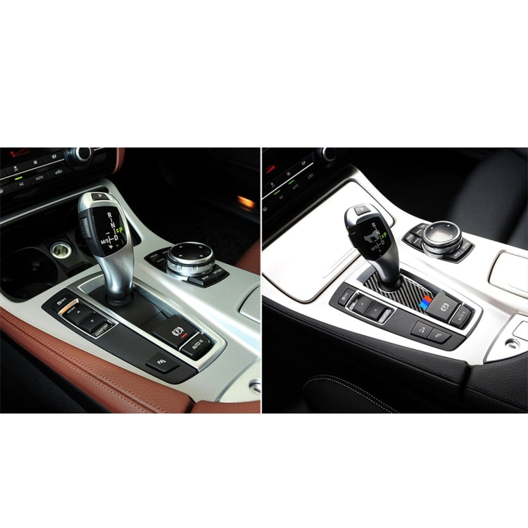 Carbon Fiber Car Handbrake Below Panel Decorative Sticker for BMW 5 Series F07 F10 F25 F26 / GT X3 X4 2009-2016,Sutible for Left Driving