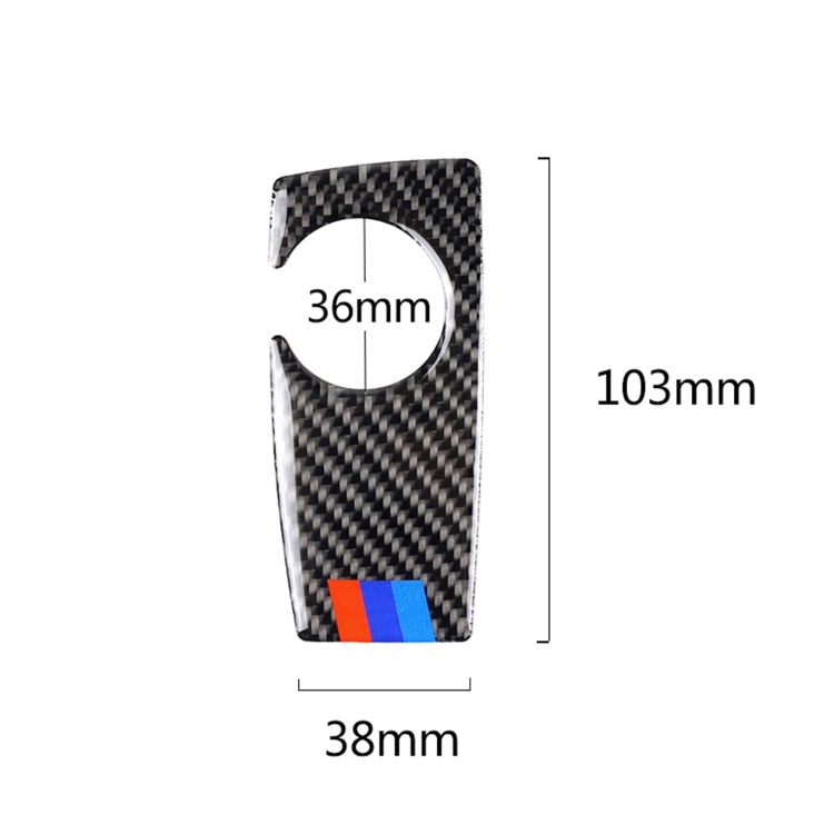 Carbon Fiber Car Handbrake Below Panel Decorative Sticker for BMW 5 Series F07 F10 F25 F26 / GT X3 X4 2009-2016,Sutible for Right Driving