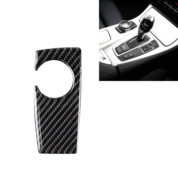 Carbon Fiber Car Handbrake Below Panel Decorative Sticker for BMW 5 Series F07 F10 F25 F26 / GT X3 X4 2009-2016,Sutible for Right Driving