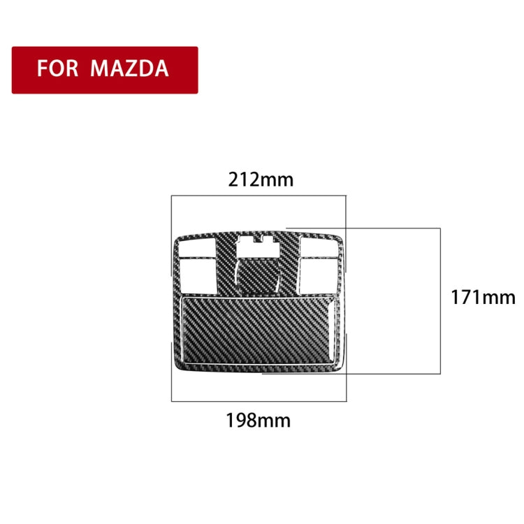 Car Carbon Fiber Front Reading Light Decorative Sticker for Mazda RX8 2004-2008, Left and Right Drive Universal