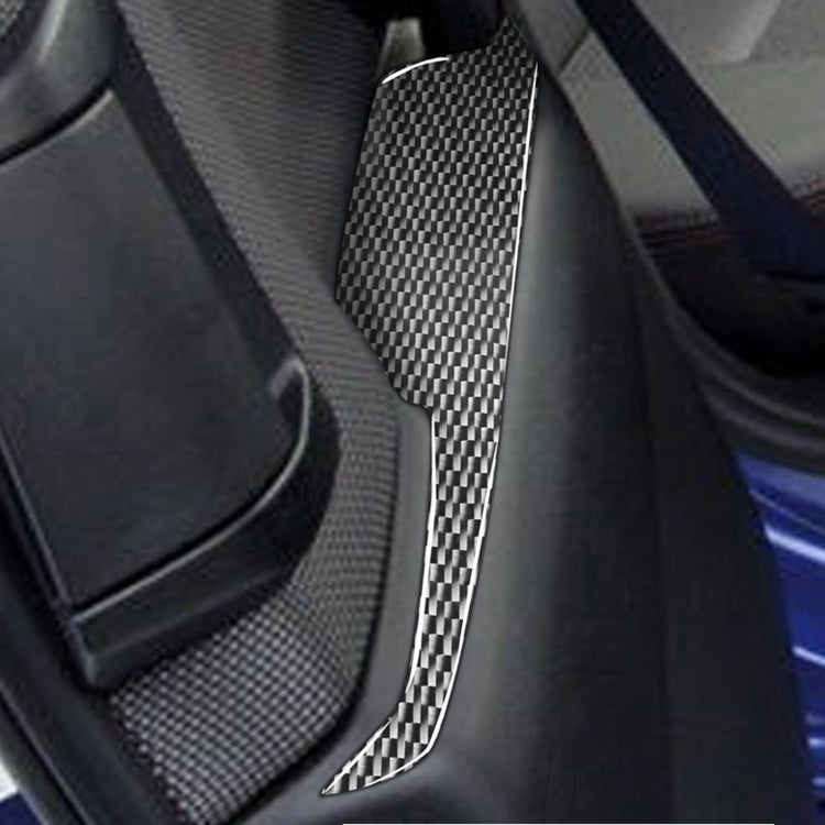 2 PCS Car Carbon Fiber Rear Armrest Decorative Sticker for Mazda RX8 2004-2008, Left and Right Drive Universal