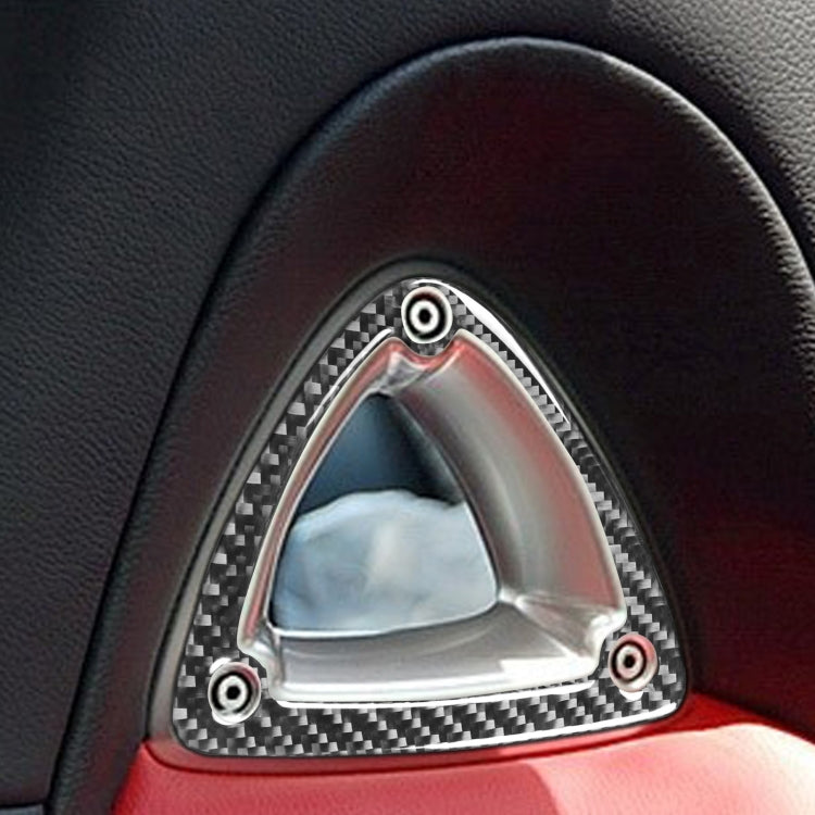 Car Carbon Fiber Seat Headrest Decorative Sticker for Mazda RX8 2004-2008, Left and Right Drive Universal