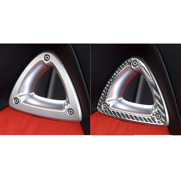 Car Carbon Fiber Seat Headrest Decorative Sticker for Mazda RX8 2004-2008, Left and Right Drive Universal