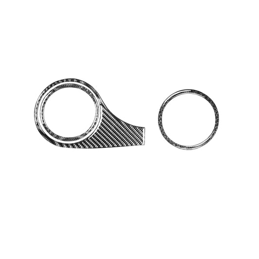 Car Carbon Fiber Dashboard Air Outlet Decorative Sticker for Mazda RX8 2004-2008, Left Drive