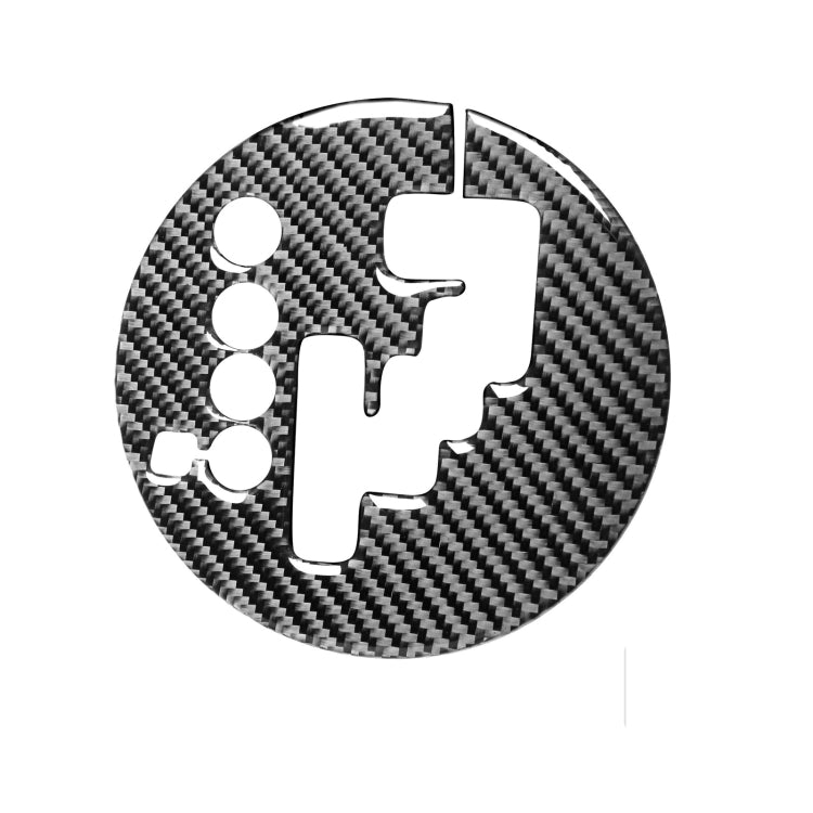 Car Carbon Fiber Gear Panel Decorative Sticker for Mazda RX8 2004-2008, Left Drive