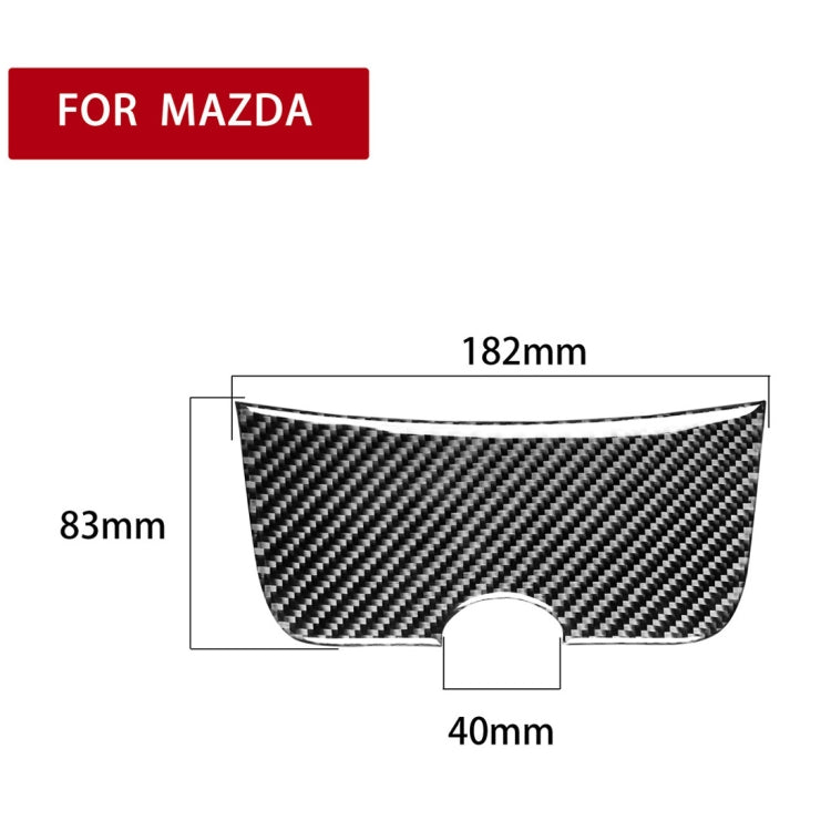 Car Carbon Fiber Storage Box Panel Decorative Sticker for Mazda RX8 2004-2008, Left and Right Drive Universal
