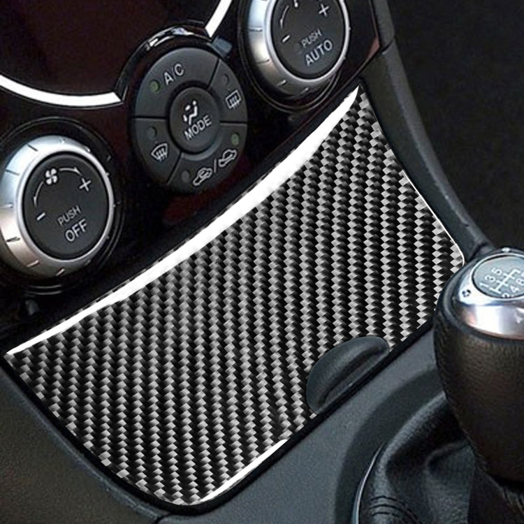 Car Carbon Fiber Storage Box Panel Decorative Sticker for Mazda RX8 2004-2008, Left and Right Drive Universal