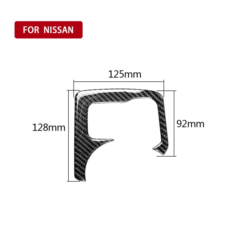 Car Carbon Fiber Central Control Heating Button Decorative Sticker for Nissan 370Z Z34 2009-, Left and Right Drive Universal