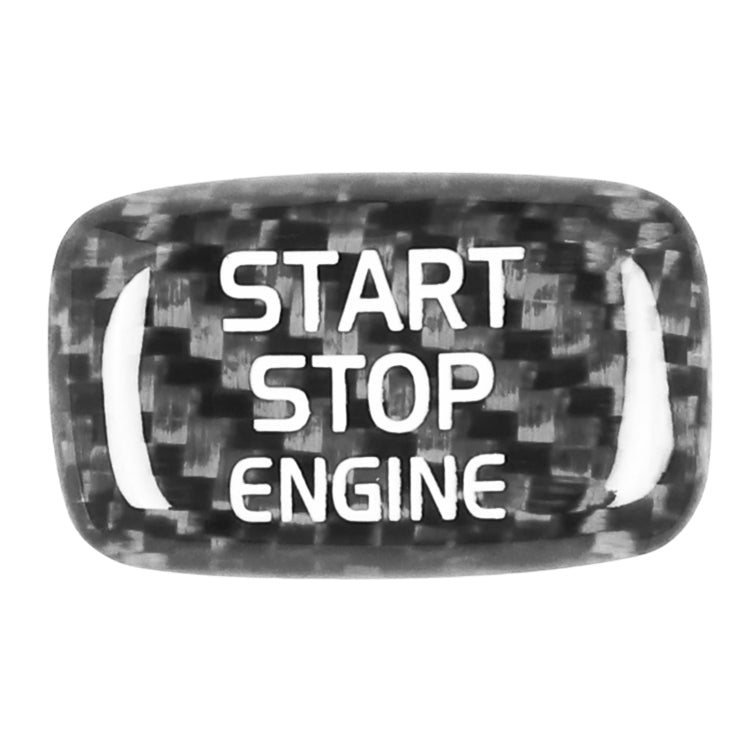Car Carbon Fiber Engine Start Button Decorative Cover Trim for Volvo V40 2013-2019