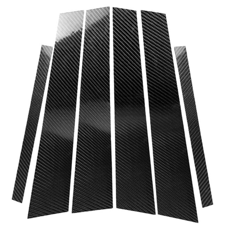 Car Carbon Fiber B Pillar Decorative Sticker for BMW E46, Left and Right Drive Universal