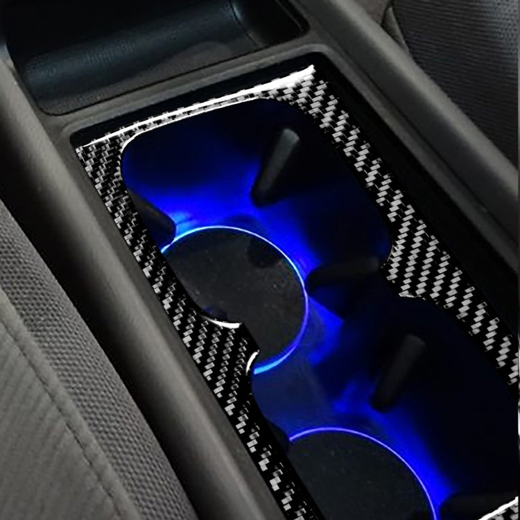 Car Carbon Fiber Water Cup Holder Decorative Sticker for Honda Civic 8th Generation 2006-2011, Left and Right Drive Universal