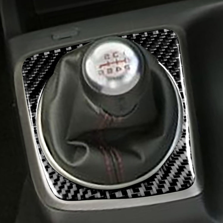 Car Carbon Fiber Manual Gear Decorative Sticker for Honda Civic 8th Generation 2006-2011, Right Drive