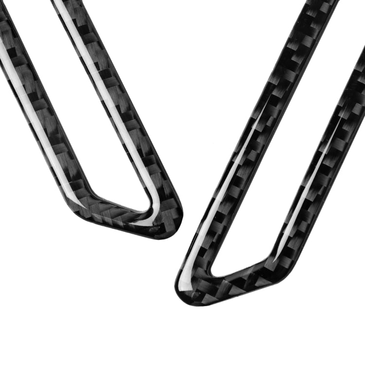 2 in 1 Car Carbon Fiber A-pillar Air Outlet Panel Decorative Sticker for Alfa Romeo Giulia 2017-2019, Left and Right Drive Universal