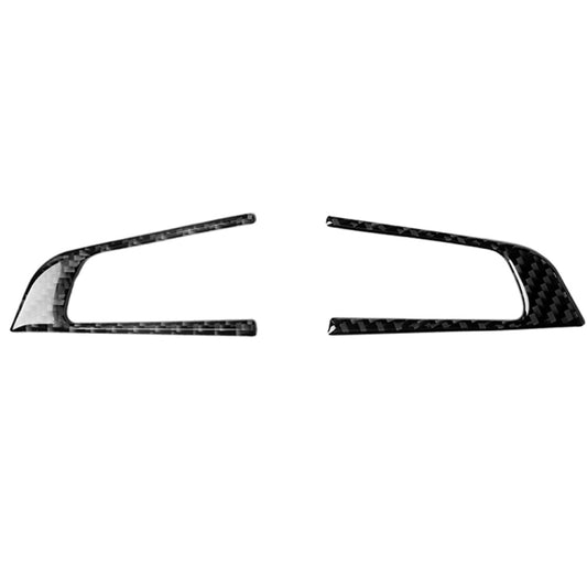 2 in 1 Car Carbon Fiber Steering Wheel Button Decorative Sticker for Alfa Romeo Giulia Stelvio 2017-2019, Left and Right Drive Universal