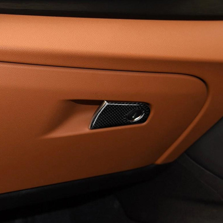 Car Carbon Fiber Passenger Seat Storage Decorative Sticker for Alfa Romeo Giulia 2017-2019, Right Drive