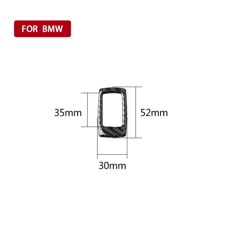 Car Carbon Fiber Trunk Switch Decorative Sticker for BMW 3 Series G20/G28/325Li/330d/335 2019-2020, Left and Right Drive Universal