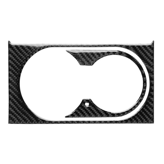Car Carbon Fiber Solid Color Water Cup Holder Panel A Decorative Sticker for Mercedes-Benz GLE 2015-2017/GLS 2016-2018/ML 2012-2015/GL 2013-2015, Left Drive