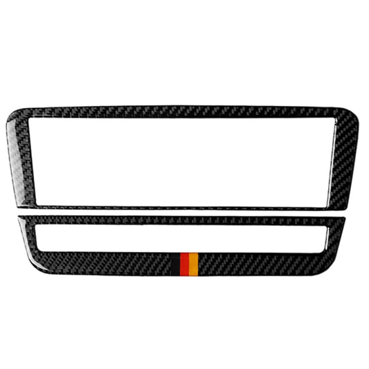 Car Carbon Fiber German Color Air Conditioning CD Panel Decorative Sticker for Mercedes-Benz A Class 2013-2018/B Class 2012-2018/CLA 2013-2017/GLA 2013-2018, Left and Right Drive Universal