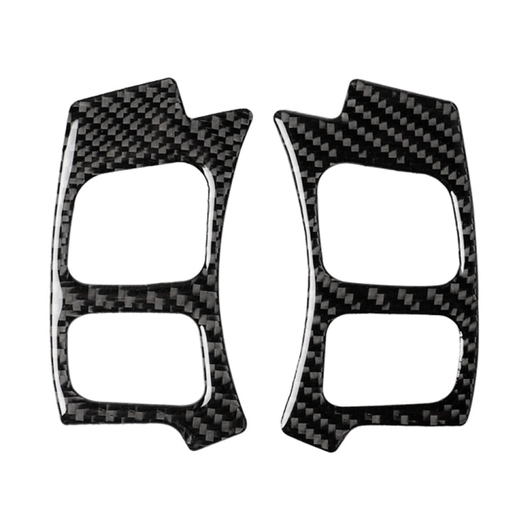 Car Carbon Fiber Steering Wheel Button Decorative Sticker for Lexus NX200 / 200t / 300h 2014-2021, Left and Right Drive Universal, Steering Wheel Button