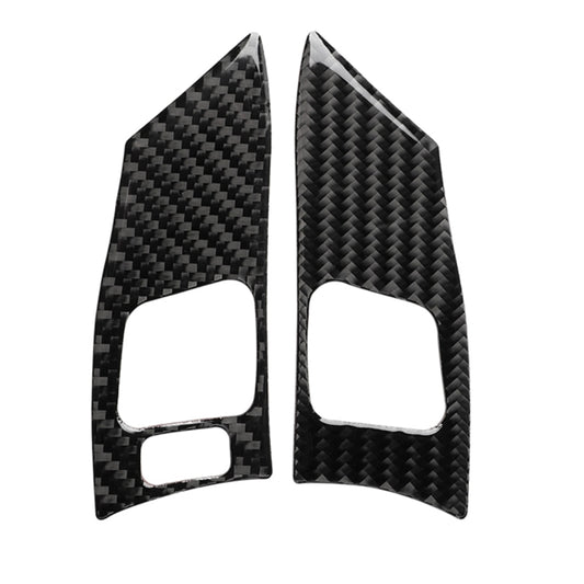 Car Carbon Fiber Steering Wheel Button A Decorative Sticker for Lexus IS250 300 350C 2006-2012, Left and Right Drive Universal