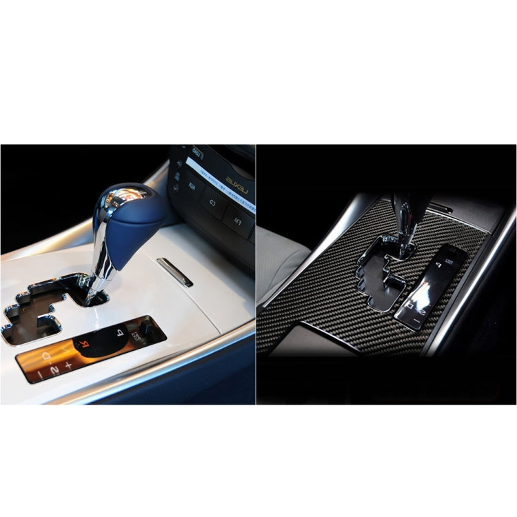 Car Carbon Fiber Gears B Decorative Sticker for Lexus IS250 300 350C 2006-2012, Right Drive