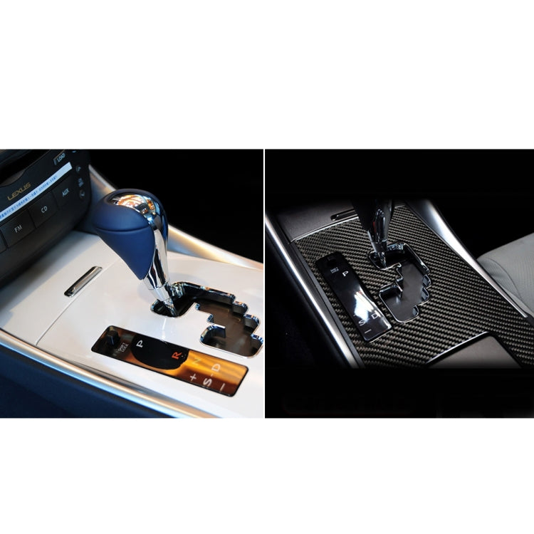 Car Carbon Fiber Gears B Decorative Sticker for Lexus IS250 300 350C 2006-2012, Left Drive