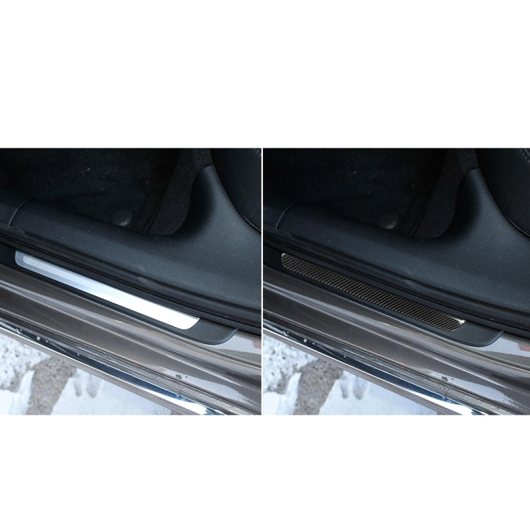 Car Carbon Fiber Threshold Decorative Sticker for Audi A6 S6 C7 A7 S7 4G8 2012-2018, Left and Right Drive Universal