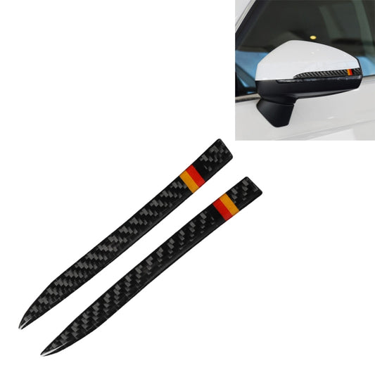Car Carbon Fiber Rearview Mirror Anti-collision Strip for Audi A6 S6 C7 A7 S7 4G8 2012-2018, Left and Right Drive Universal