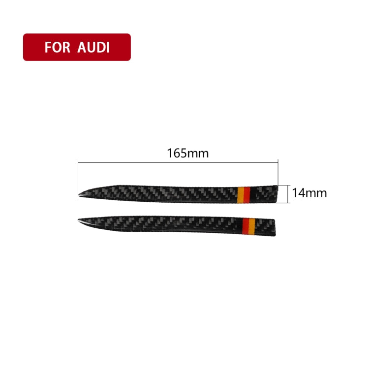 Car Carbon Fiber Rearview Mirror Anti-collision Strip for Audi A6 S6 C7 A7 S7 4G8 2012-2018, Left and Right Drive Universal