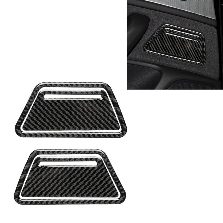 Car Carbon Fiber Ashtray Panel Decorative Sticker for Audi A6 S6 C7 A7 S7 4G8 2012-2018, Left and Right Drive Universal
