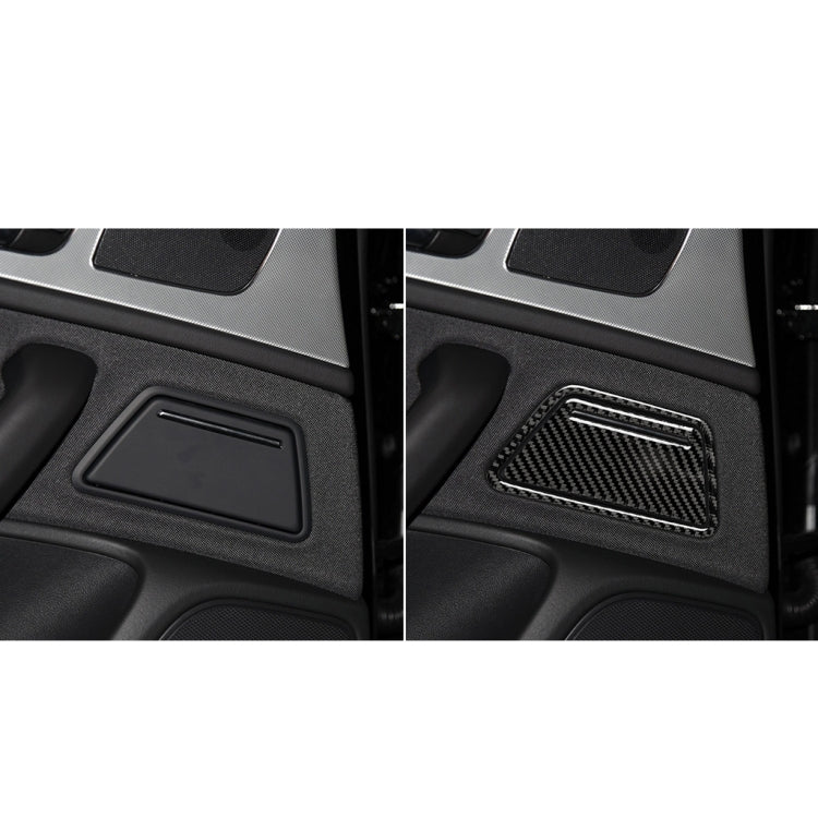 Car Carbon Fiber Ashtray Panel Decorative Sticker for Audi A6 S6 C7 A7 S7 4G8 2012-2018, Left and Right Drive Universal