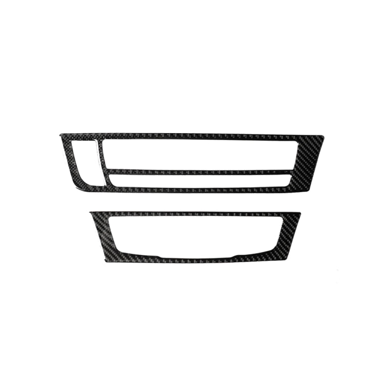 Car Carbon Fiber Air Conditioning CD Panel Decorative Sticker for Audi A6 S6 C7 A7 S7 4G8 2012-2018, Left Drive