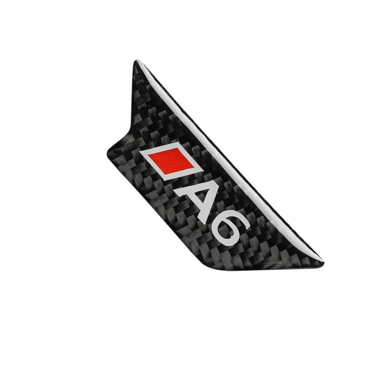 Car Carbon Fiber Door Bowl Anti-scratch Sticker for Audi A6 2005-2011, Left and Right Drive Universal