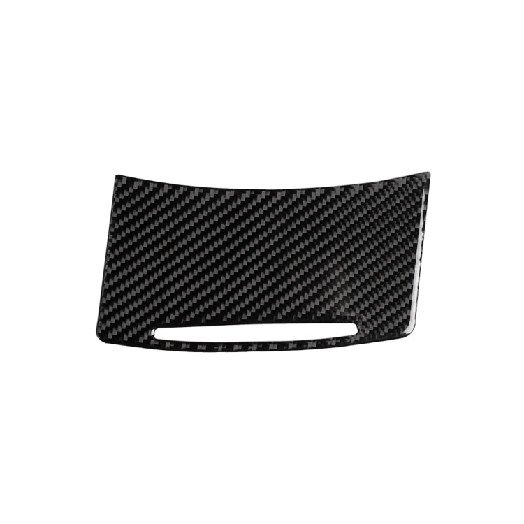 Car Carbon Fiber Storage Cover Decorative Sticker for Audi A6 2005-2011, Right Drive