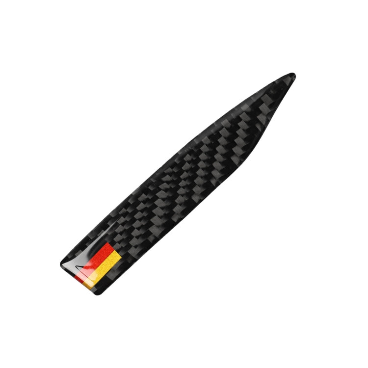 Car Carbon Fiber German Flag Pattern Rearview Mirror Anti-collision Sticker for Audi TT, Left and Right Drive Universal, A Style