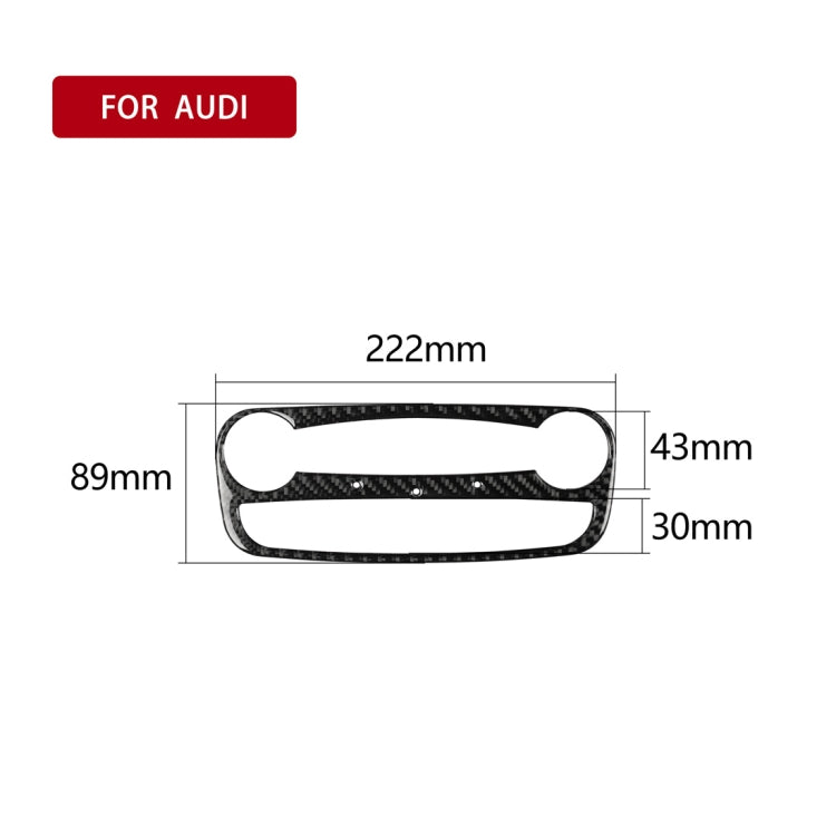 Car Carbon Fiber Reading Light Decorative Sticker for Audi TT 8n 8J MK123 TTRS 2008-2014, Left and Right Drive Universal