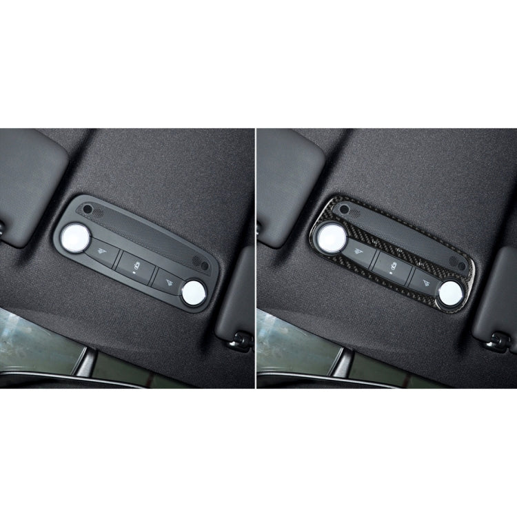 Car Carbon Fiber Reading Light Decorative Sticker for Audi TT 8n 8J MK123 TTRS 2008-2014, Left and Right Drive Universal