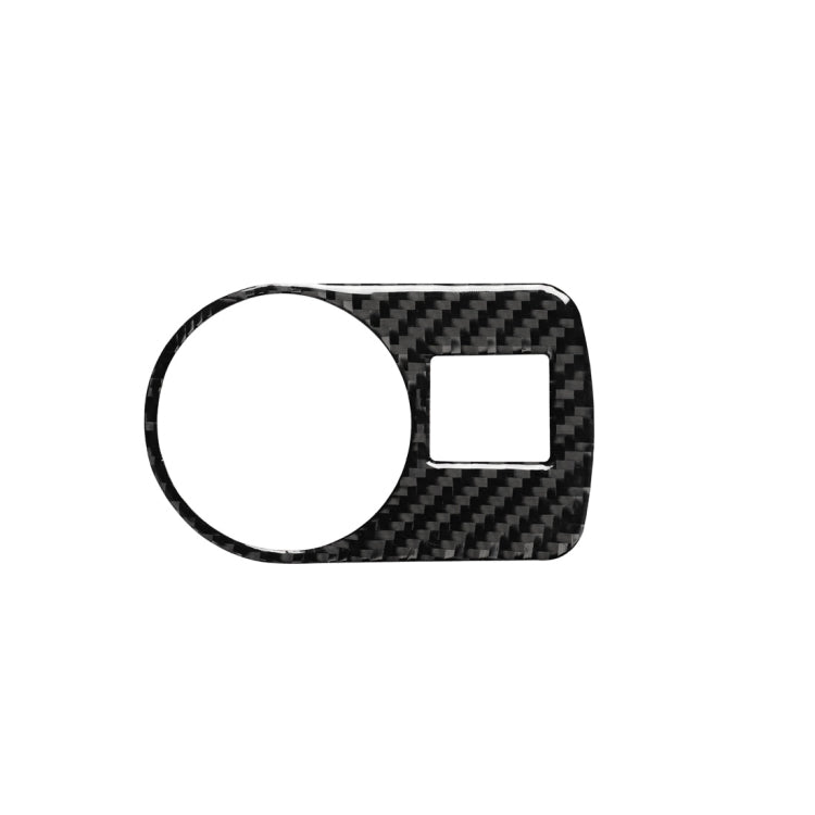 Car Carbon Fiber Headlight Switch Decorative Sticker for Audi TT 8n 8J MK123 TTRS 2008-2014, Left Drive