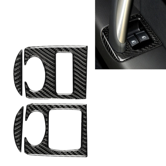Car Carbon Fiber Glass Lifter Panel Decorative Sticker for Audi TT 8n 8J MK123 TTRS 2008-2014, Right Drive, Glass Lifter , Right Drive
