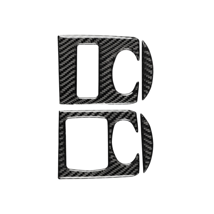 Car Carbon Fiber Glass Lifter Panel Decorative Sticker for Audi TT 8n 8J MK123 TTRS 2008-2014, Left Drive