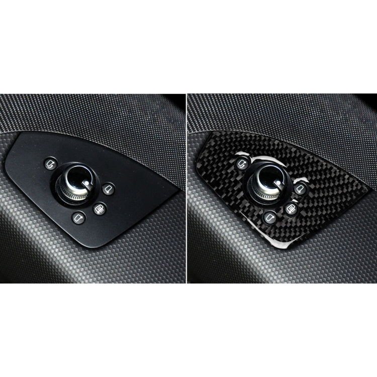 Car Carbon Fiber Door Button Decorative Sticker for Audi TT 8n 8J MK123 TTRS 2008-2014, Right Drive, B Style