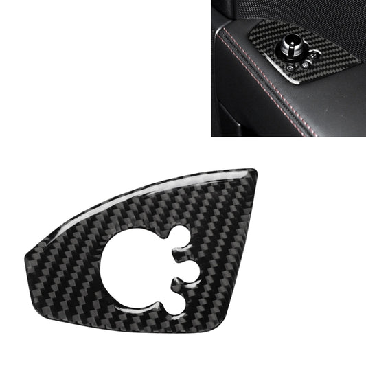 Car Carbon Fiber Door Button Decorative Sticker for Audi TT 8n 8J MK123 TTRS 2008-2014, Right Drive, A Style