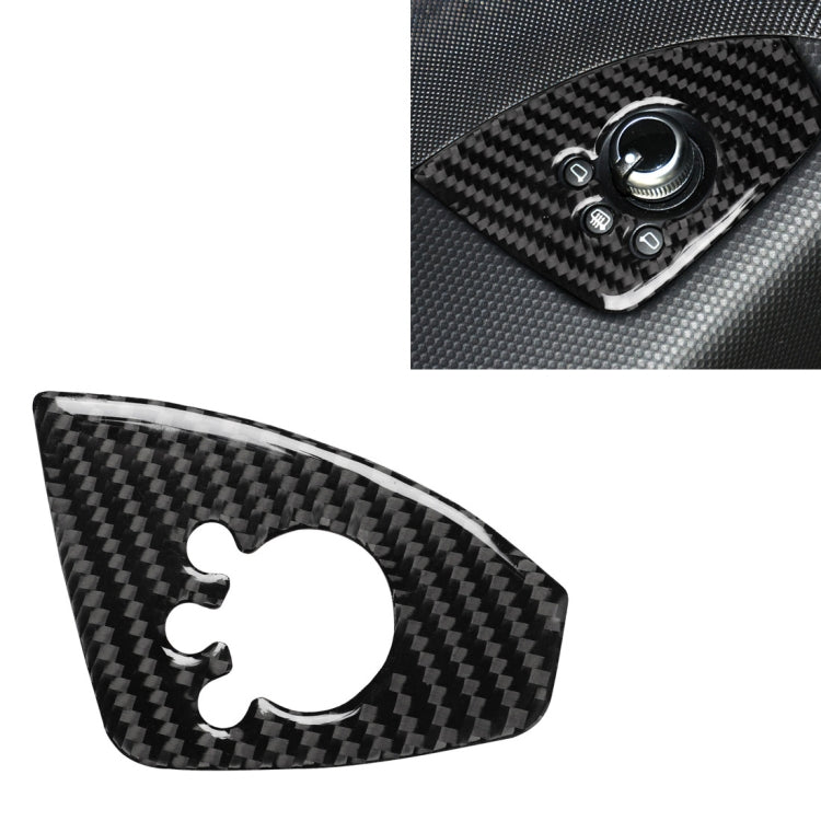 Car Carbon Fiber Door Button Decorative Sticker for Audi TT 8n 8J MK123 TTRS 2008-2014, Left Drive, A Style