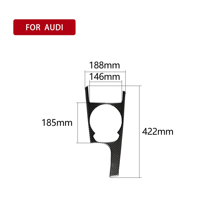 Car Carbon Fiber Gear Shift Panel Decorative Sticker for Audi TT 8n 8J MK123 TTRS 2008-2014, Left Drive