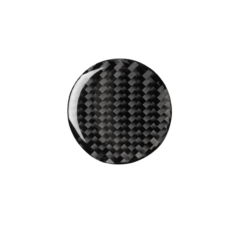 Car Carbon Fiber Central Control Knob Decorative Sticker for Audi A3 / A4L 2014-2019, Left and Right Drive Universal