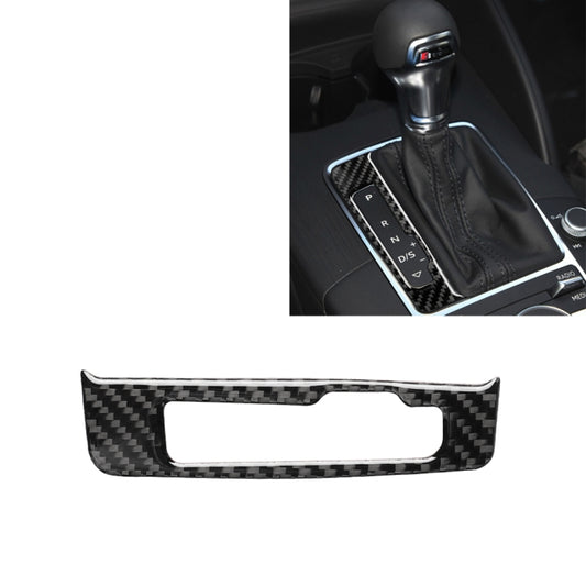 Car Carbon Fiber Gear Shift Frame Decorative Sticker for Audi A3 / 8V 2014-2019, Left Drive