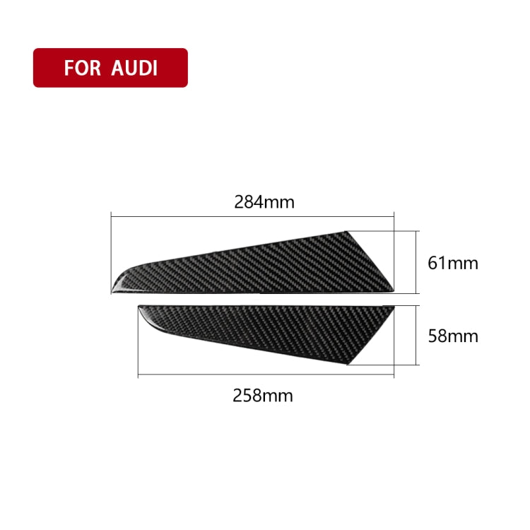 Car Carbon Fiber Gear Shift Position Side Panel Decorative Sticker for Audi A3 2014-2019, Left Drive